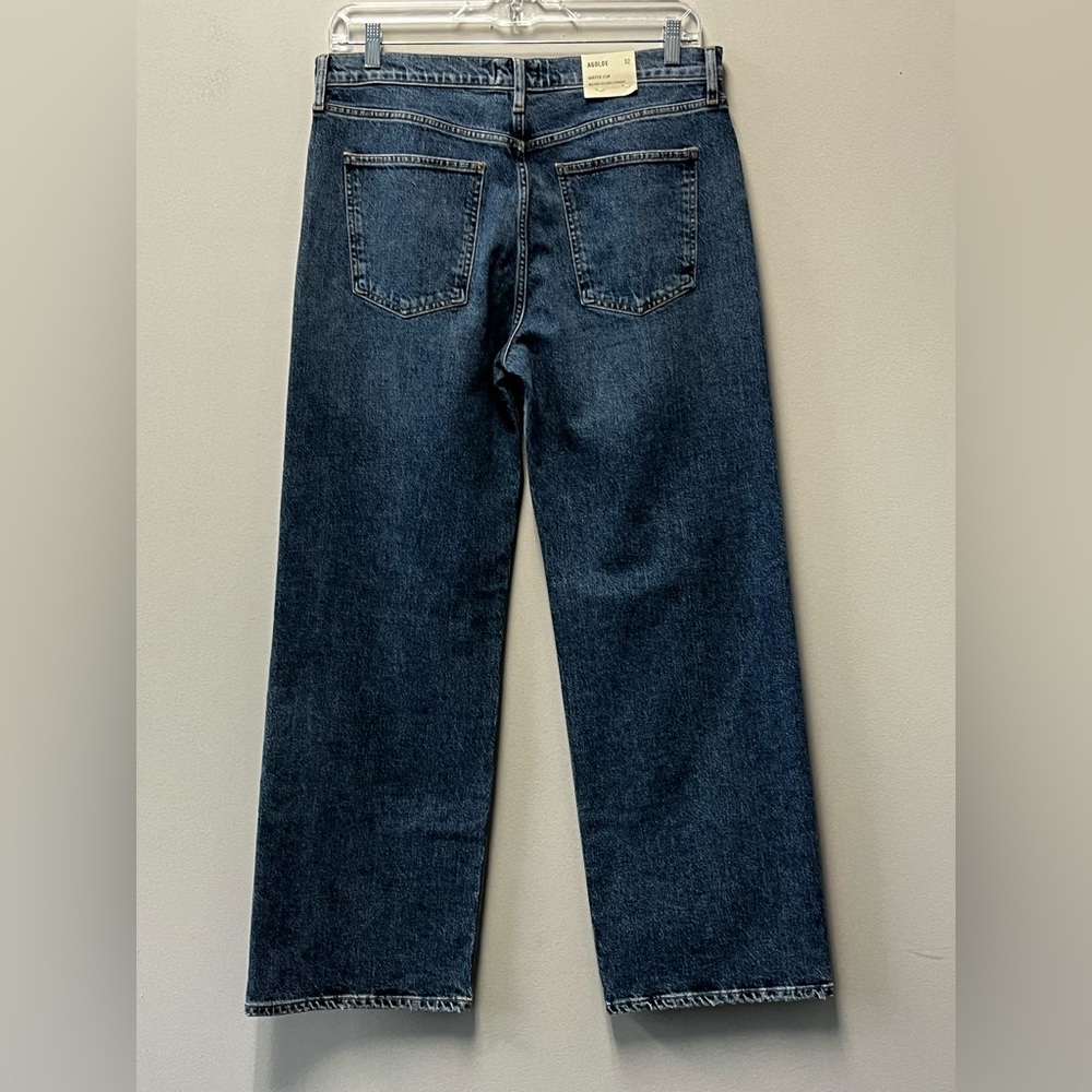AGOLDE Harper Mid Rise Relaxed Straight Jeans in Fix—32 - Picture 3 of 14